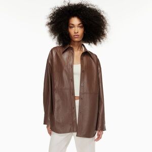 Babaton Pelli Shirt Jacket (Vegan Leather)